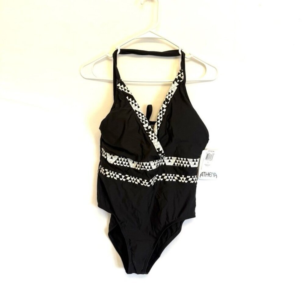 Athena Women’s Black One Piece Swimsuit Size 10